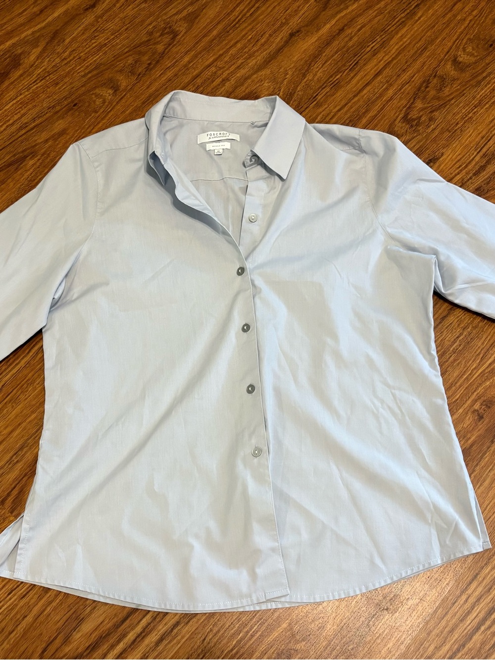 Foxcroft Light Blue Women’s Button-up  Dress Shirt